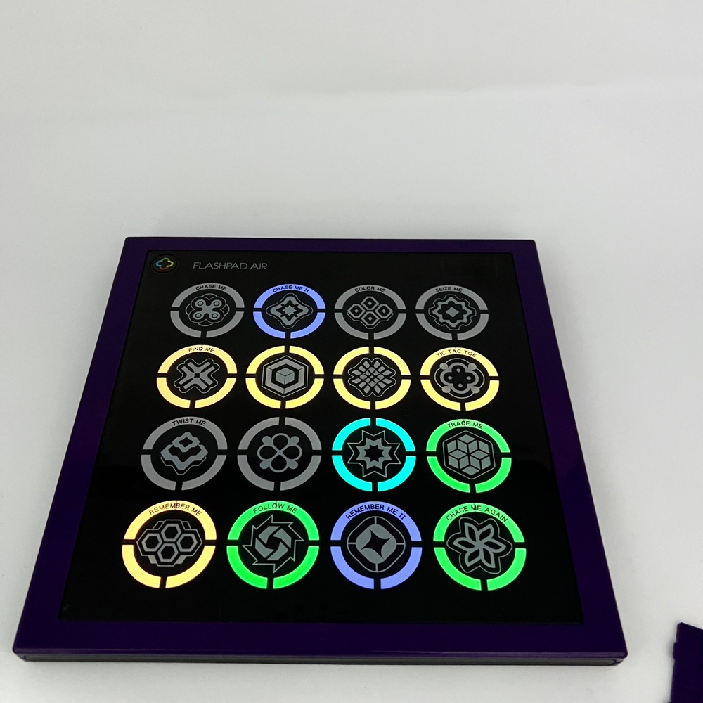 Flashpad Air Handheld Electronic Touchscreen Game Purple LED Games WORKS - Picture 4 of 7